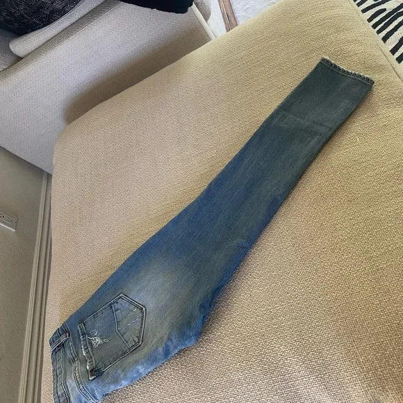 🔥 D-ID Florence Ankle Skinny Jeans – Distressed Light Wash size 31 - Picture 4 of 6